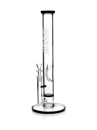 GRAV Large, Straight Base W/ Disc Water Pipe - Apollo Dispensary